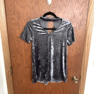 White Birch Crushed Velvet Blouse